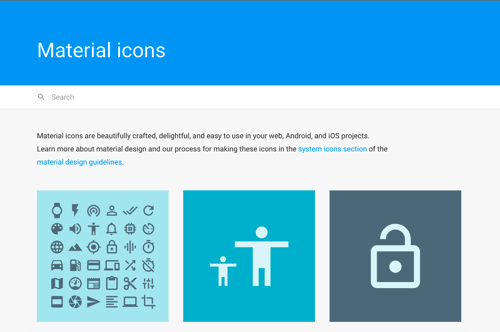 Google Material Design的图标字体版本(Material icon font)