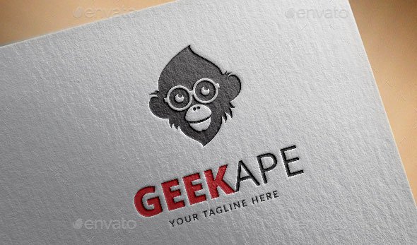  Geek Ape Logo Template 