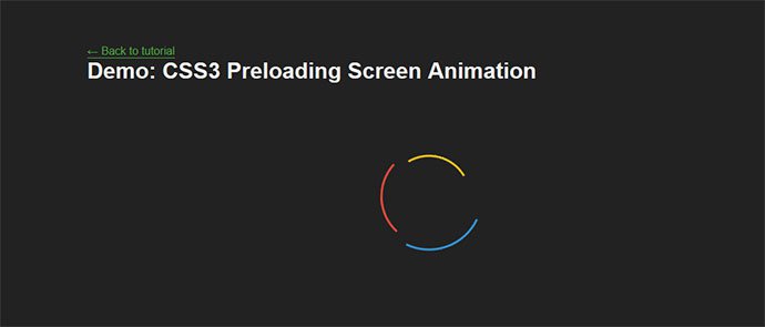 CSS教程：How To Create A Custom Preloading Screen