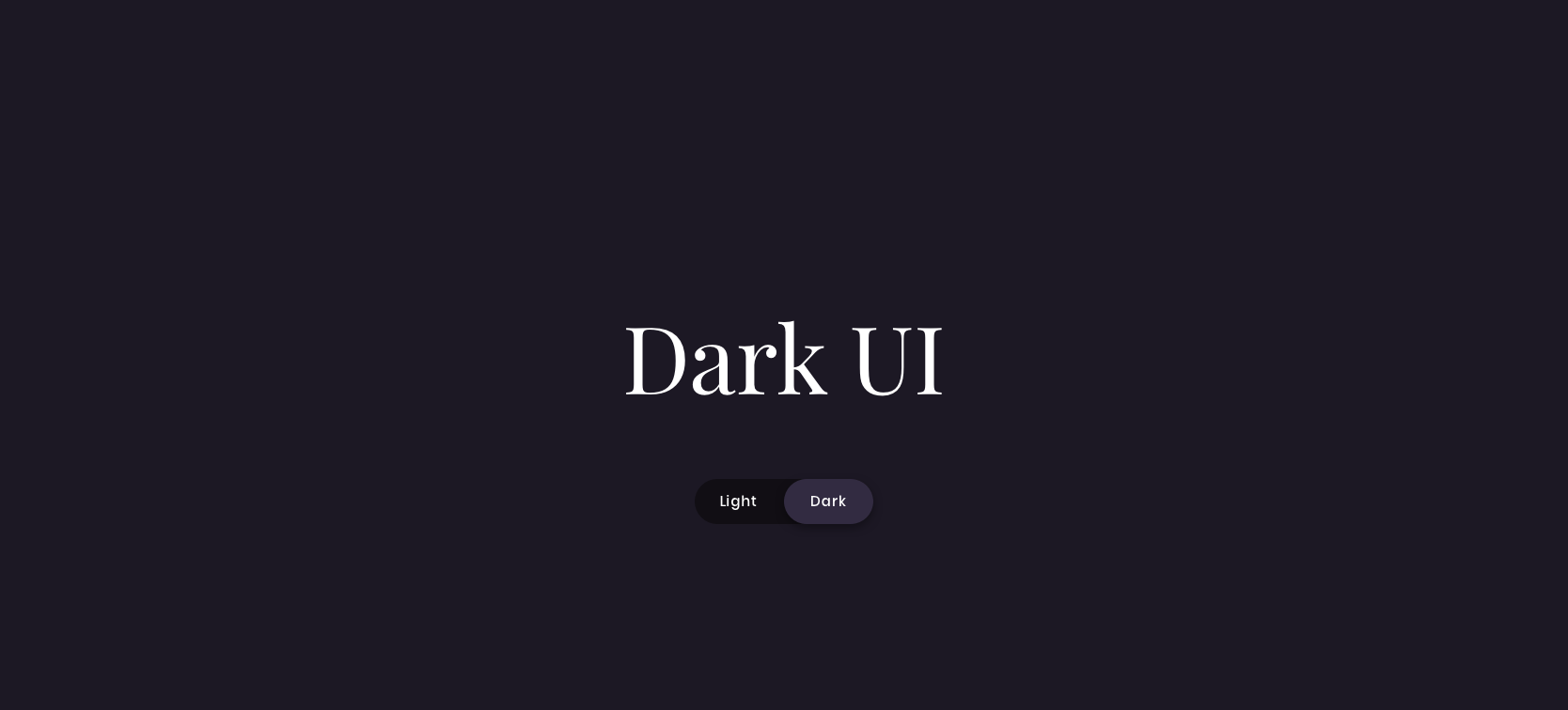 深色主题，黑暗模式风格的UI设计作品