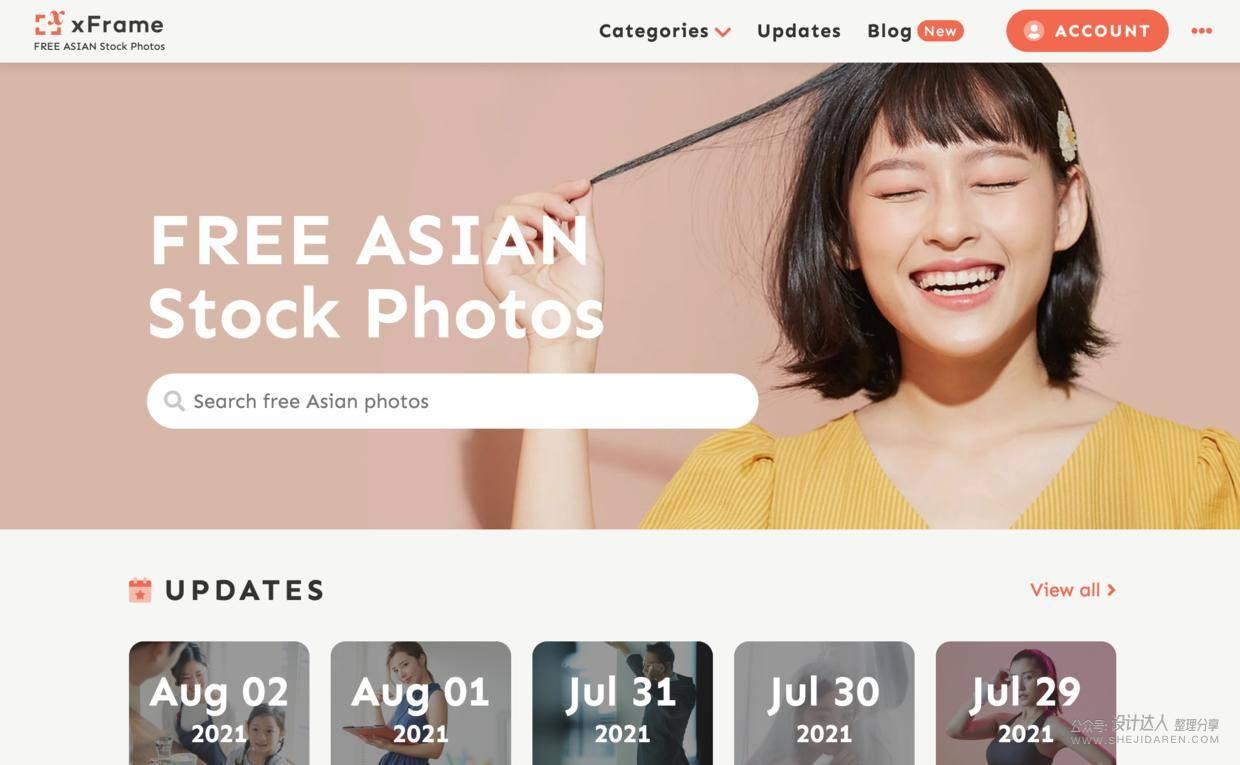 亚洲人物图片素材库：xFrame 可免费商用