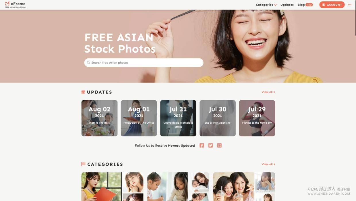 亚洲人物图片素材库：xFrame 可免费商用