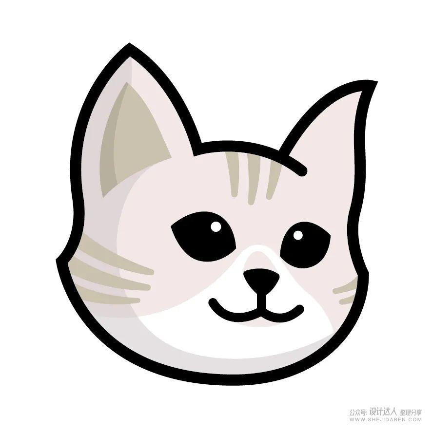 如何画一只可爱的猫咪LOGO?