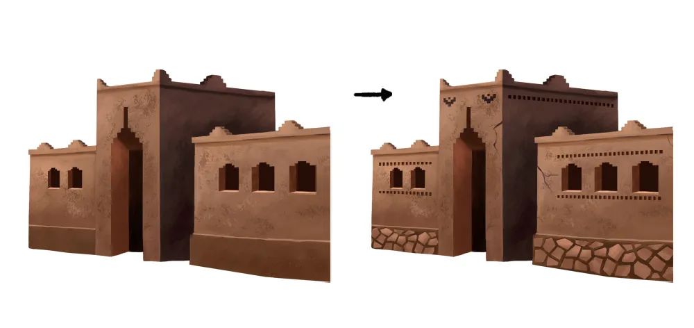 超细腻的摩洛哥伪3D风场景插画，完整教程来了~