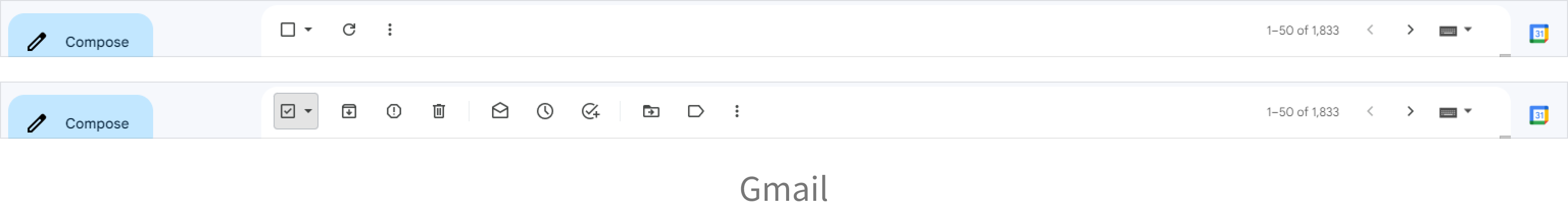 Gmail界面改版了，层级简单 信息克制