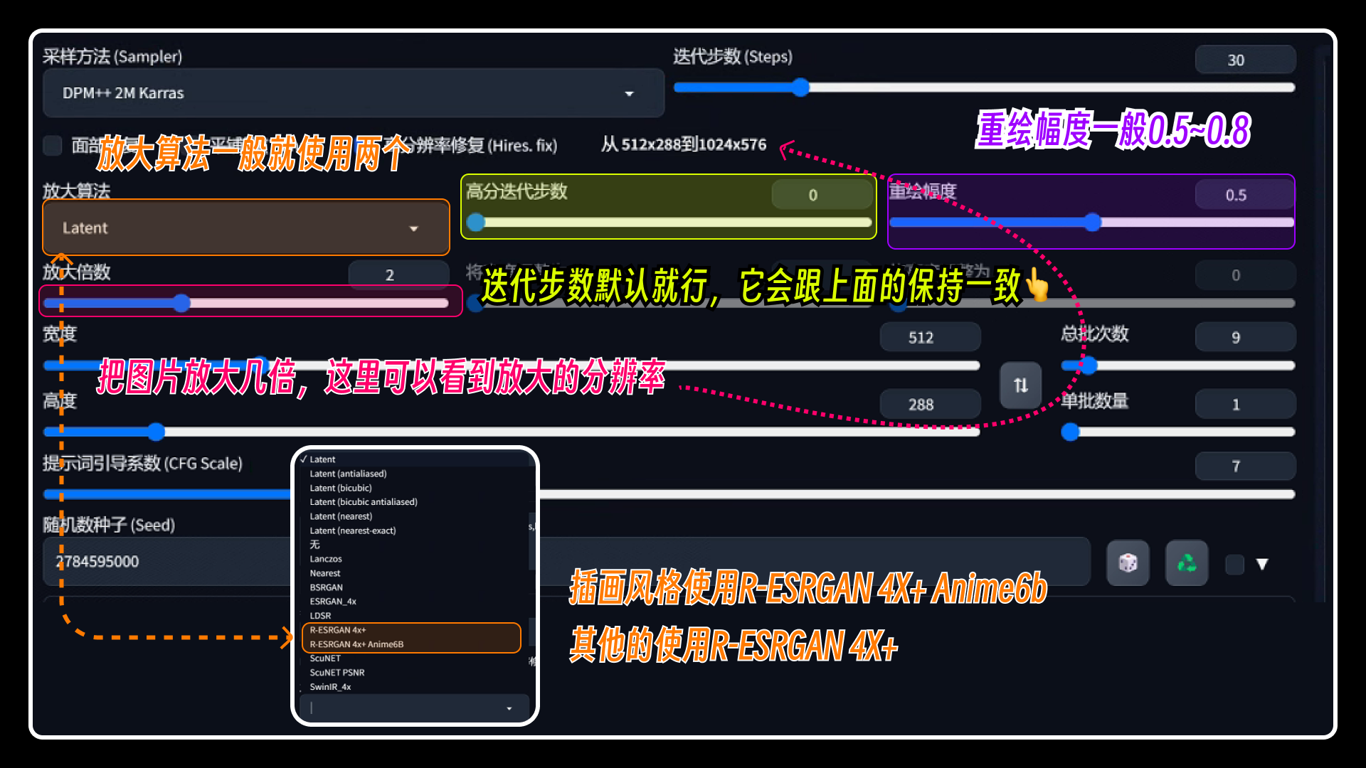 Controlnet控制图片生成中文字效，SD放大分辨率及修复细节的几种方法