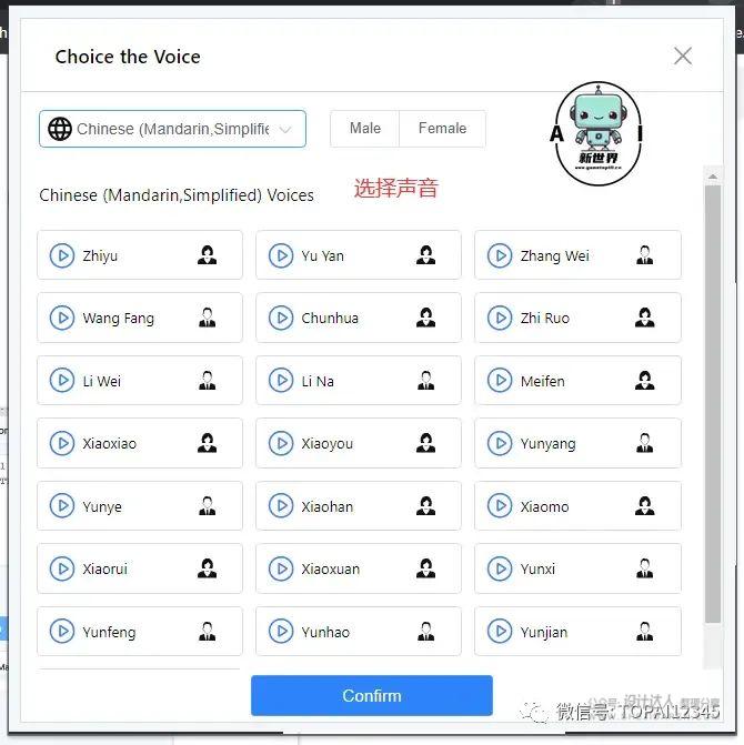 Voice Remaker：AI 语音生成工具 (chrome扩展)