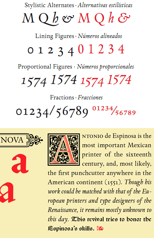 Espinosa in 25 New Free High-Quality Fonts