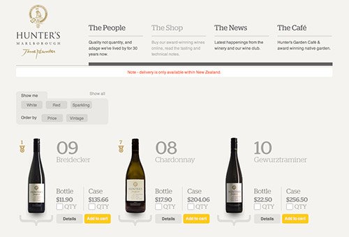 All-Wines- -Hunters-Wines-Marlborough-New-Zealand-copy in Showcase of Beautiful (or Creative) E-Commerce Websites
