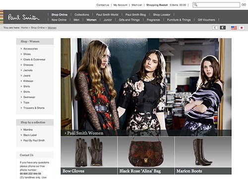 Paul-Smith-Women-copy in Showcase of Beautiful (or Creative) E-Commerce Websites