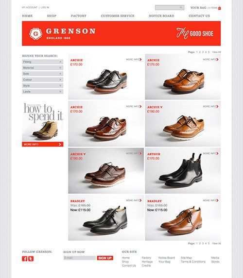 Grenson- -Shop- -Mens-Brogues-Mens-Boots-Mens-Shoes-English-Shoes-copy in Showcase of Beautiful (or Creative) E-Commerce Websites