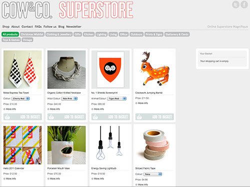 CowCo- -Online-Superstore-Magnifique in Showcase of Beautiful (or Creative) E-Commerce Websites