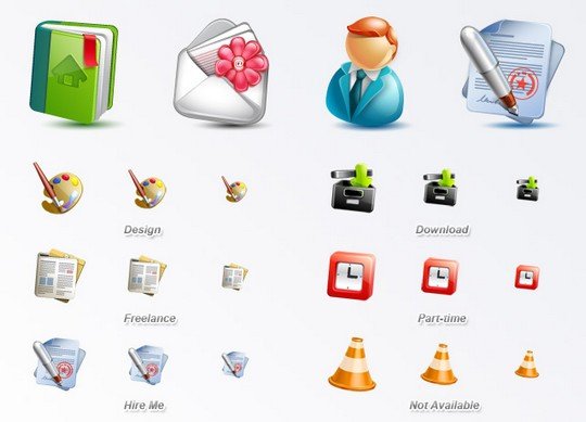 Cute Blogging Icons