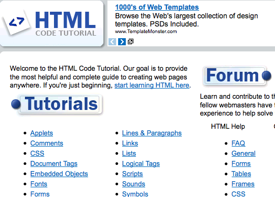 HtmlCodeTutorial-Best-Websites
