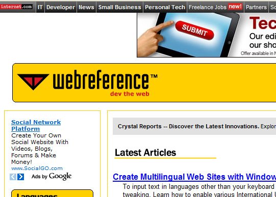 WebReference-Best-Websites