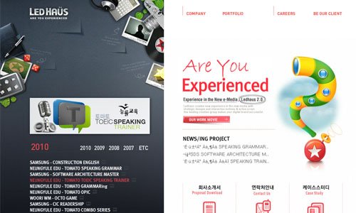 ledhaus 25 Stunning Website Designs from Korea