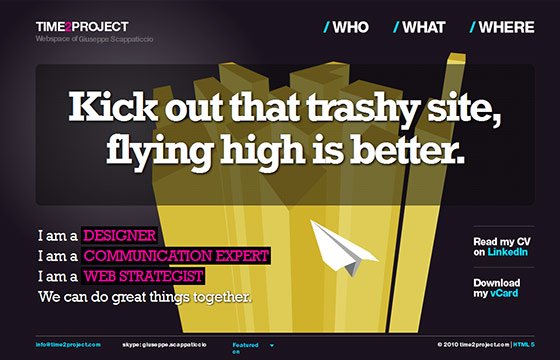 instantShift -  Inspirational HTML5 Web Designs