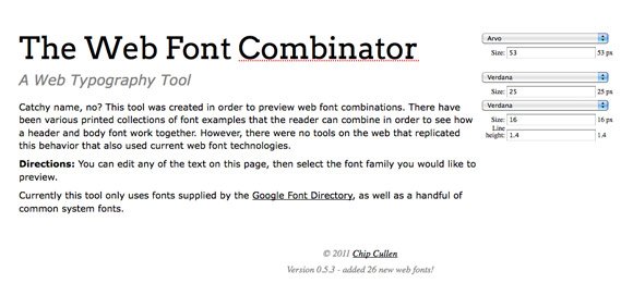 The Web Font Combinator