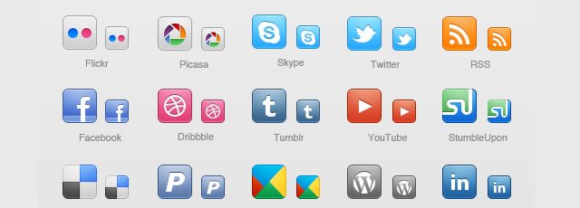 WPZOOM Social Media Icon Set 
