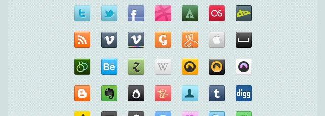 Square Social Icons