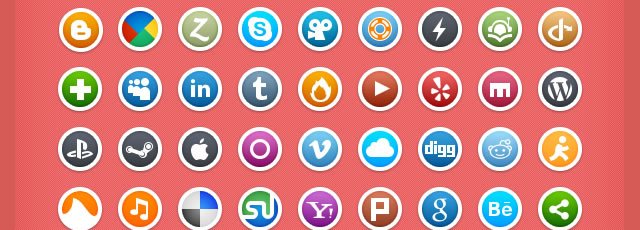 Circle Social Media Icons