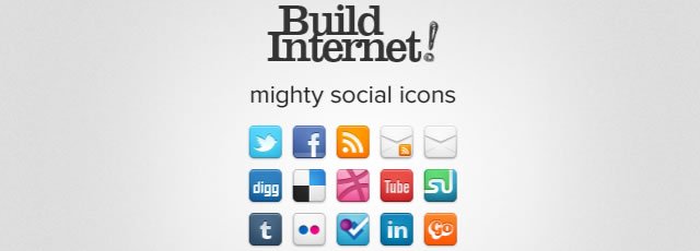 Mighty Social Icons by Build Internet