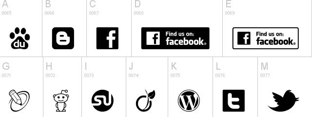 Social Logos Font (ttf)