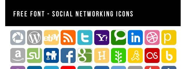 Social Networking Icons Font (ttf)