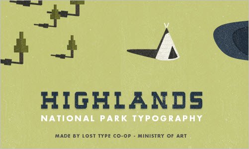 Highlands-font in New High-Quality Free Fonts