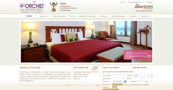 20个优秀的旅游及酒店网站设计欣赏