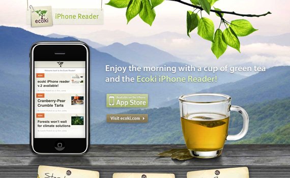 Ecoki-iphone-app-web-design-inspiration