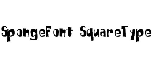 SpongeFont SquareType font