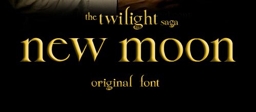 Twilight New Moon font