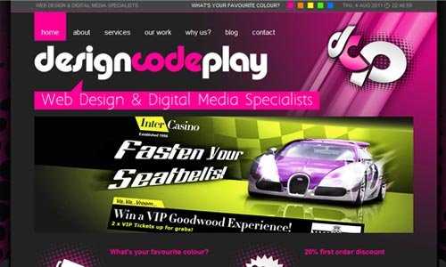 Very Expressive Pink Themed site