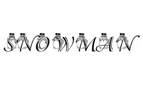 PF Snowman3 Adorable Font
