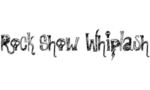 Rock Show Whiplash font