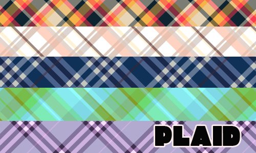 50 Plaid Pattern Swatches