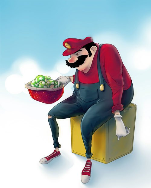 Fat'n Old Super Mario