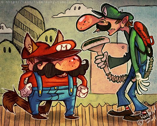 Mario and Luigi.