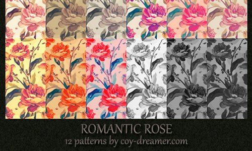 Patterns Romantic Rose
