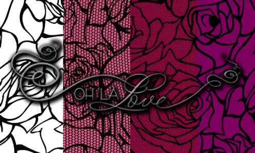 Rose Lace Pattern Backgrounds