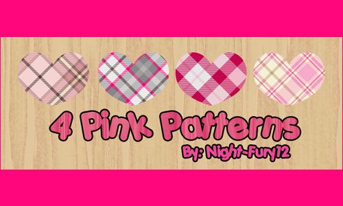 4 Pink Patterns