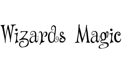 Wizards Magic font