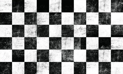 Black Rock Shooter Checker Pattern