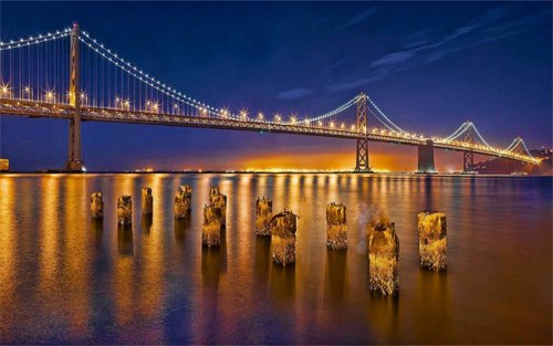 Sparkling Golden Bridge
