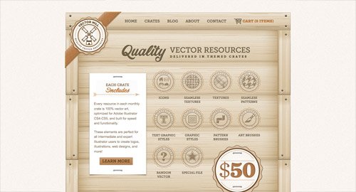 30个使用木质素材的网页设计