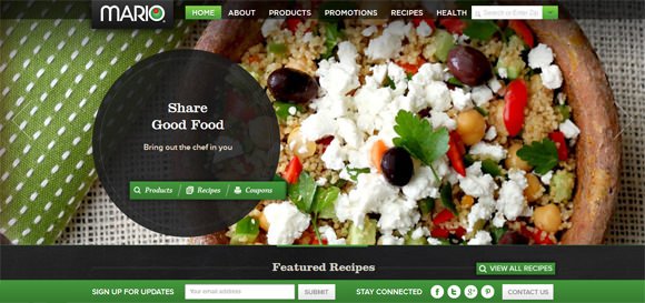设计达人 - 21个餐厅食品网站设计欣赏