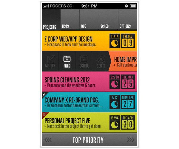 20+醒目的iPhone APP应用界面设计