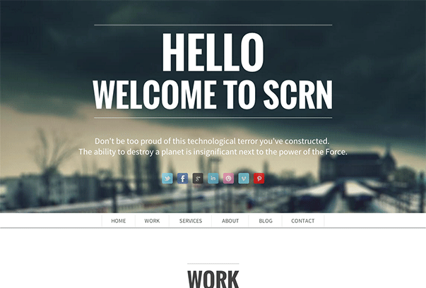 SCRN WordPress的主题
