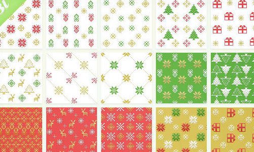 Christmas Pixel Patterns